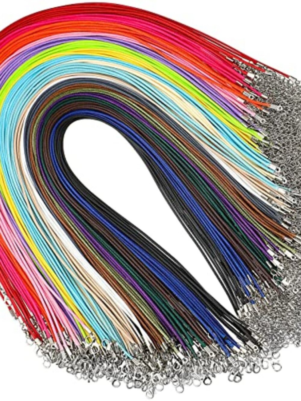 100 Pcs Leather Necklace Cord Bulk for Jewelry